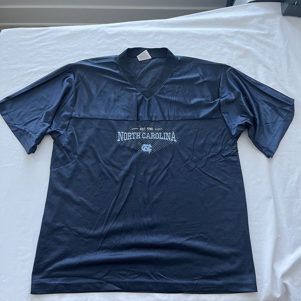 Vintage North Carolina UNC Tar Heels Football Jersey Size L Mesh NCAA